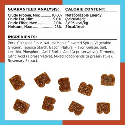 Show full view: BIXBI Liberty Trainers Bacon Flavor Grain-Free Dog Treats, 6-oz bag slide 8 of 9