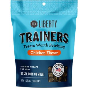 BIXBI Liberty Trainers Chicken Flavor Grain-Free Dog Treats, 6-oz bag