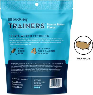 Show full view: BIXBI Liberty Trainers Peanut Butter Flavor Grain-Free Dog Treats, 6-oz bag slide 3 of 8