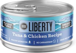BIXBI Liberty Tuna & Chicken Recipe in Broth Grain-Free Wet Cat Food, 2.75-oz can, case of 24