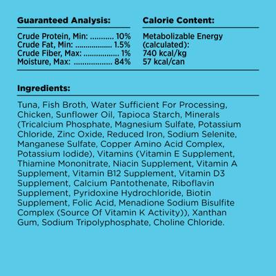 Show full view: BIXBI Liberty Tuna & Chicken Recipe in Broth Grain-Free Wet Cat Food, 2.75-oz can, case of 24 slide 4 of 7