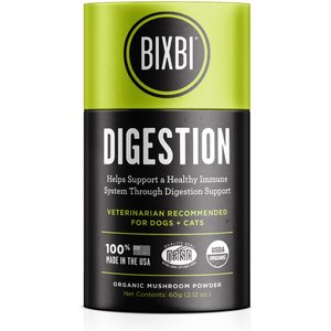 BIXBI Organic Pet Superfood Digestion Daily Dog & Cat Supplement, 2.12-oz jar