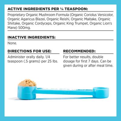 Show full view: BIXBI Organic Pet Superfood Immunity Daily Dog & Cat Supplement, 2.12-oz jar slide 6 of 9