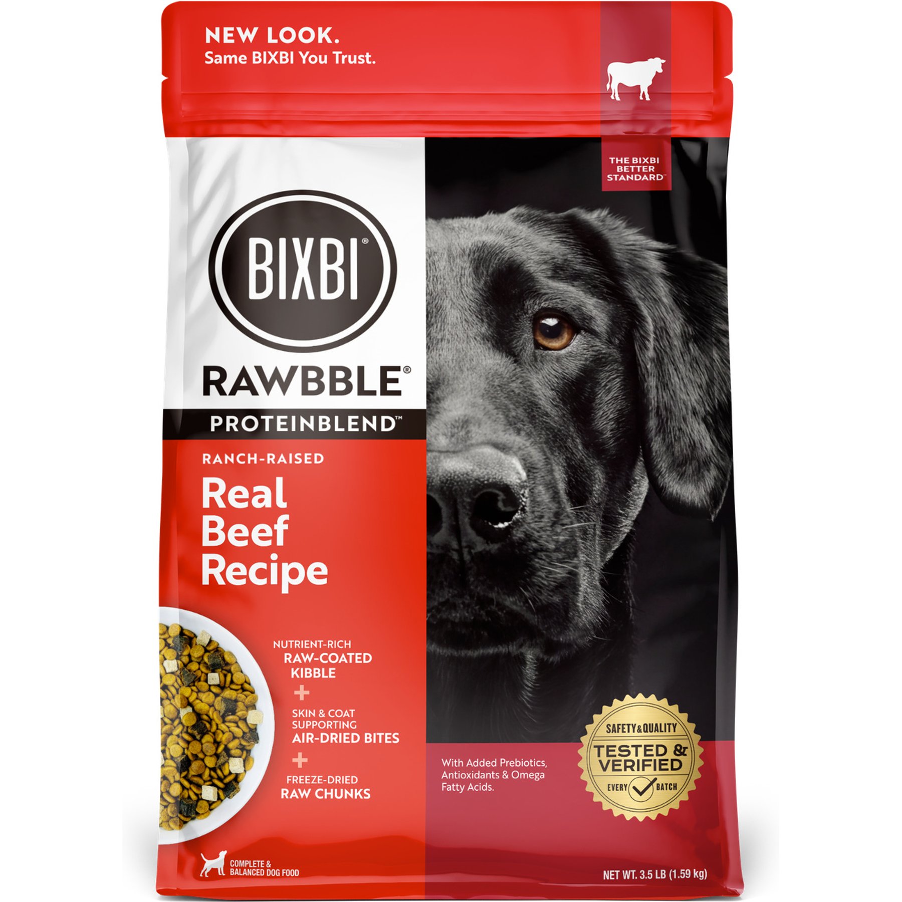 BIXBI Protein Blend Grain-Free Beef Dry Dog Food, 3.5-lb bag