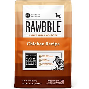 BIXBI RAWBBLE Fresh Chicken Recipe Limited Ingredient Grain-Free Dry Dog Food, 24-lb bag