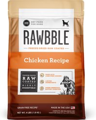 BIXBI RAWBBLE Fresh Chicken Recipe Limited Ingredient Grain-Free Dry Dog Food, 4-lb bag slide 1 of 8