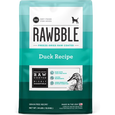 BIXBI BIXBI RAWBBLE Fresh Duck Recipe Limited Ingredient Grain-Free Dry Dog Food, 24-lb bag