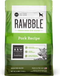 BIXBI RAWBBLE Fresh Pork Recipe Limited Ingredient Grain-Free Dry Dog Food, 4-lb bag slide 1 of 8