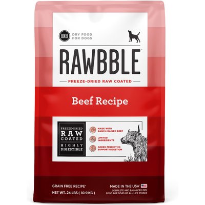 BIXBI BIXBI Rawbble Grain-Free Beef Recipe Dry Dog Food, 24-lb bag