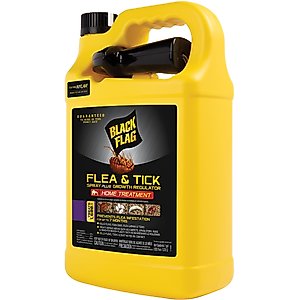 Black Flag Flea & Tick Spray Growth Regulator Home Treatment, 128-fl oz bottle