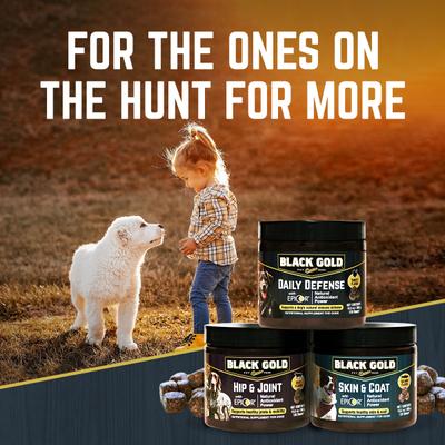 Show full view: Black Gold Beef Flavored Soft Chew Hip & Joint Supplement for Dogs, 10.5-oz jar slide 9 of 10