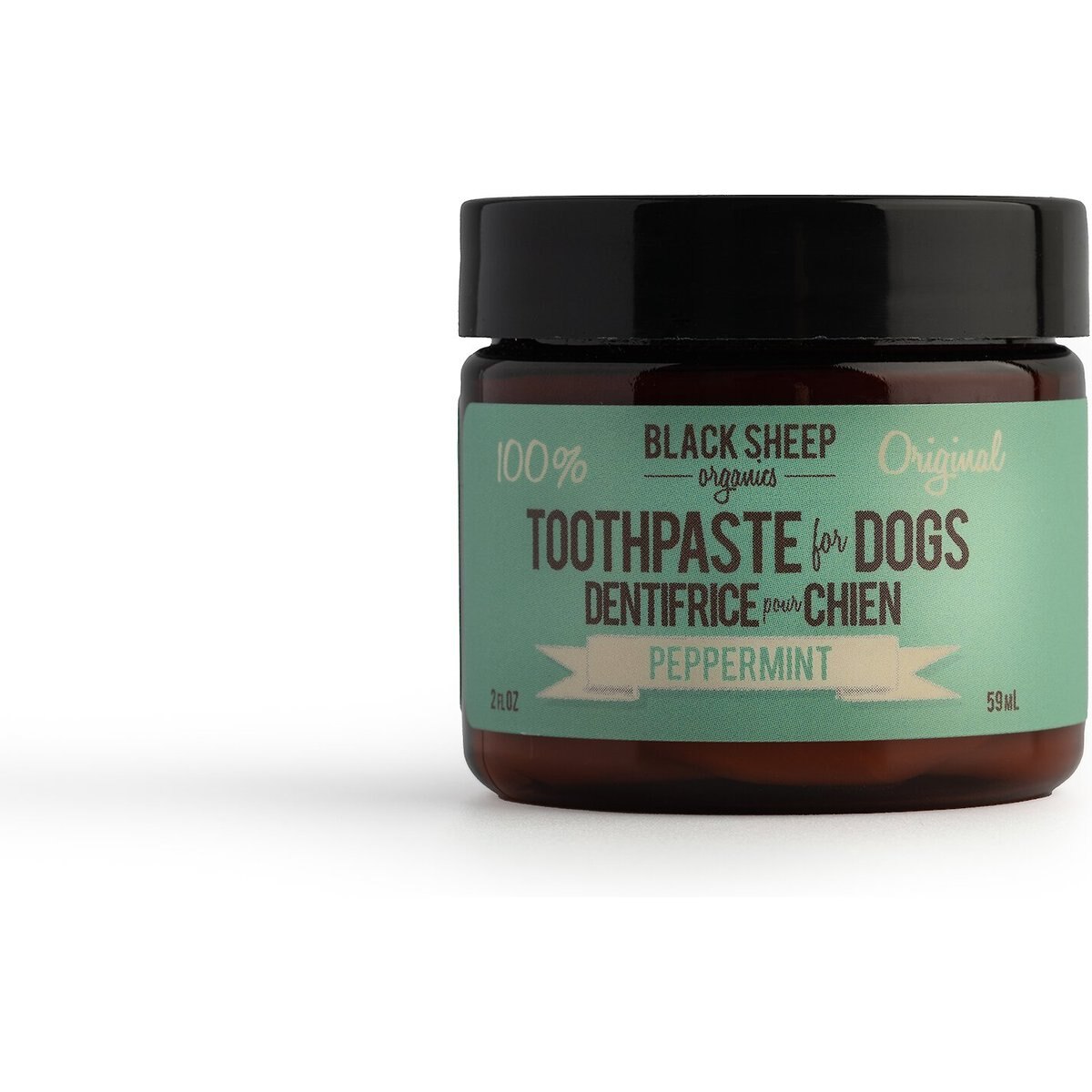 Black Sheep Organics Peppermint Flavor Dog Toothpaste, 2-oz jar