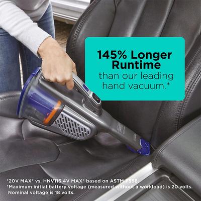 Show full view: Black+Decker Dustbuster Furbuster AdvancedClean+ Pet Cordless Hand Vacuum Cleaner slide 5 of 7