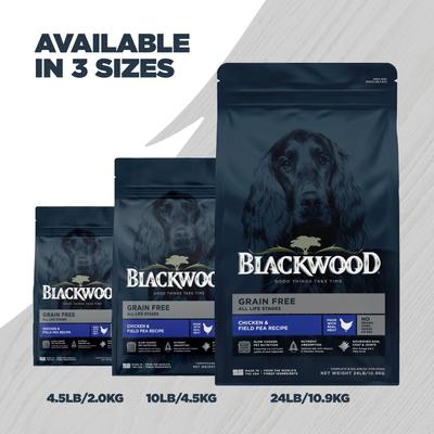 Show full view: Blackwood Adult Grain-Free Chicken & Field Pea Recipe Dry Dog Food, 10-lb bag slide 9 of 11