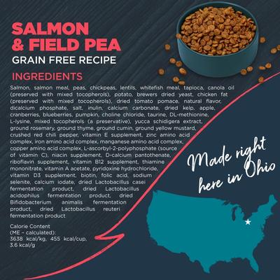 Show full view: Blackwood Adult Grain-Free Salmon & Field Pea Recipe Dry Dog Food, 4.5-lb bag slide 3 of 11