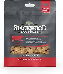 Blackwood Beef Liver & Salmon Oven Baked Dog Treats, 8-oz bag