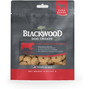 Blackwood Beef Liver & Salmon Oven Baked Dog Treats, 8-oz bag