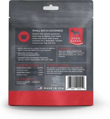 Show full view: Blackwood Beef Liver & Salmon Oven Baked Dog Treats, 8-oz bag slide 3 of 4