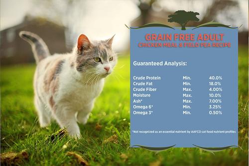 Show full view: Blackwood Chicken Meal & Field Pea Recipe Grain-Free Dry Cat Food, 4-lb bag slide 5 of 9