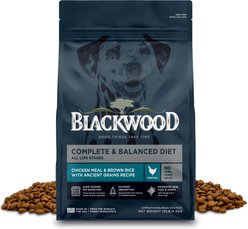 Blackwood Complete & Balanced Diet Adult Chicken Meal & Brown Rice with Ancient Grains Recipe Dry Dog Food, 10-lb bag