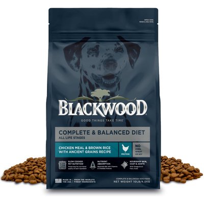Blackwood Blackwood Complete & Balanced Diet Chicken Meal & Brown Rice with Ancient Grains Slow Cooked Dry Dog Food, 10-lb bag