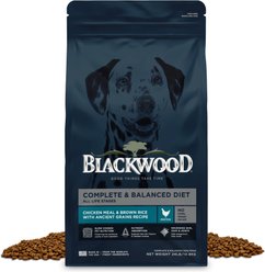 Blackwood Complete & Balanced Diet Adult Chicken Meal & Brown Rice with Ancient Grains Recipe Dry Dog Food, 24-lb bag
