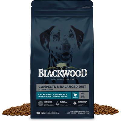 Blackwood Blackwood Complete & Balanced Diet Chicken Meal & Brown Rice with Ancient Grains Slow Cooked Dry Dog Food, 24-lb bag