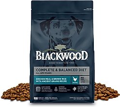Blackwood Complete & Balanced Diet Adult Chicken Meal & Brown Rice with Ancient Grains Recipe Dry Dog Food, 4.5-lb bag