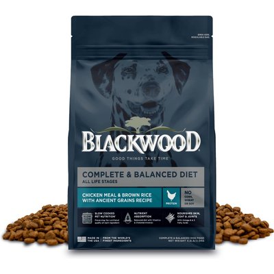 Blackwood Blackwood Complete & Balanced Diet Chicken Meal & Brown Rice with Ancient Grains Recipe All Life Stages Dry Dog Food, 4.5-lb bag