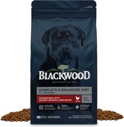 Blackwood Complete & Balanced Diet Adult Chicken Meal with Ancient Grains & Corn Recipe Dry Dog Food, 24-lb bag