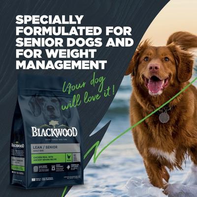Show full view: Blackwood Lean Senior Chicken Meal with Ancient Grains Recipe Dry Dog Food, 4.5-lb bag slide 8 of 12