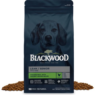 Blackwood Blackwood Lean & Senior Chicken Meal with Ancient Grains Slow Cooked Adult Dry Dog Food, 24-lb bag