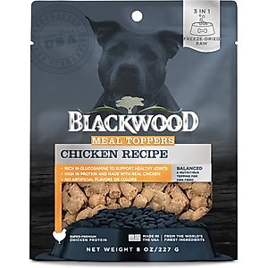 Blackwood Meal Toppers Chicken Recipe High-Protein Freeze-Dried Dog Food Topper, 8-oz bag