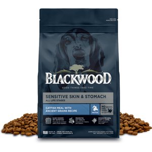 Blackwood Sensitive Skin & Stomach Adult Catfish Meal with Ancient Grains Recipe Dry Dog Food, 4.5-lb bag