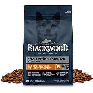 Blackwood Sensitive Skin & Stomach Adult Lamb Meal & Brown Rice with Ancient Grains Dry Dog Food, 4.5-lb bag