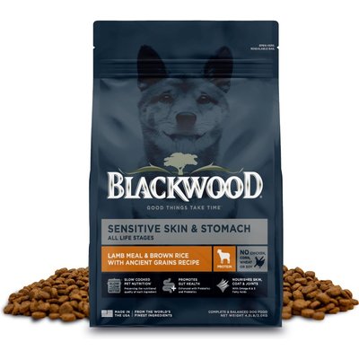 Blackwood Blackwood Sensitive Skin & Stomach Lamb Meal & Brown Rice with Ancient Grains All Life Stages Dry Dog Food, 4.5-lb bag