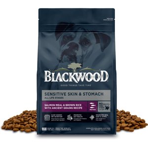 Blackwood Sensitive Skin & Stomach Adult Salmon Meal & Brown Rice with Ancient Grains Dry Dog Food, 4.5-lb bag