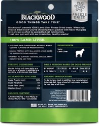 Blackwood Single Ingredient 100% Lamb Liver Grain-Free Adult Freeze-Dried Dog Treats, 3-oz bag slide 2 of 6