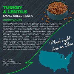 Blackwood Small Breed All Life Stages Grain-Free Turkey & Lentils Recipe Dry Dog Food, 10-lb bag slide 2 of 8