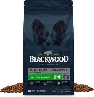 Show full view: Blackwood Small Breed All Life Stages Grain-Free Turkey & Lentils Recipe Dry Dog Food, 24-lb bag slide 1 of 11