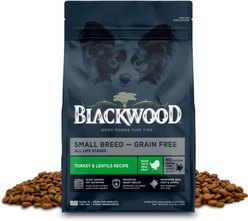 Blackwood Small Breed All Life Stages Grain-Free Turkey & Lentils Recipe Dry Dog Food, 4.5-lb bag