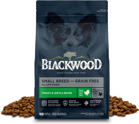 Show full view: Blackwood Small Breed All Life Stages Grain-Free Turkey & Lentils Recipe Dry Dog Food, 4.5-lb bag slide 1 of 11