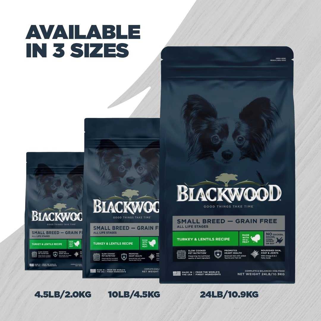BLACKWOOD Small Breed All Life Stages GrainFree Turkey & Lentils