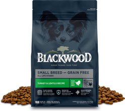 Blackwood Small Breed Grain-Free Turkey & Lentils Slow Cooked Dry Dog Food, 10-lb bag
