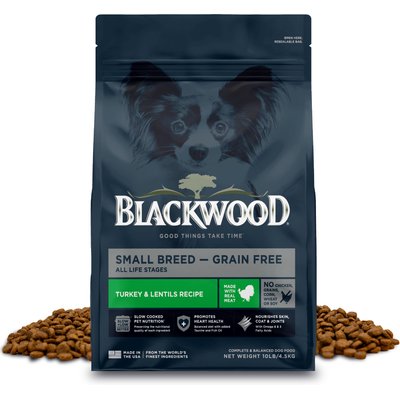 Blackwood Blackwood Small Breed Grain-Free Turkey & Lentils Slow Cooked Dry Dog Food, 10-lb bag