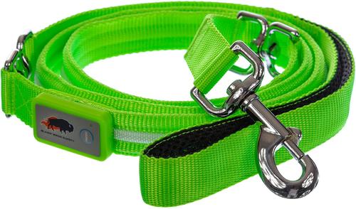 Show full view: Blazin LED Dog Leash, Green, Large slide 6 of 9