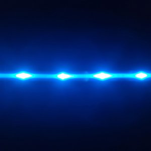 Blazin LED Dog Leash, Light Blue, Large