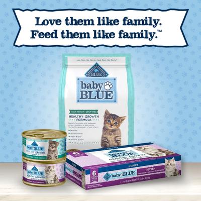 Show full view: Blue Buffalo Baby Blue Healthy Growth Formula Grain-Free High Protein Chicken & Pea Recipe Kitten Dry Food, 2-lb bag slide 10 of 11