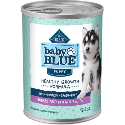 Blue Buffalo Blue Buffalo Baby Blue Healthy Growth Formula Grain-Free High Protein Turkey & Potato Recipe Puppy Wet Food, 12.5-oz cans, case of 12