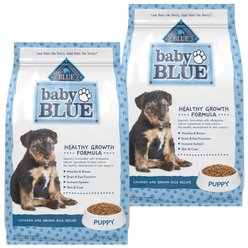 Blue Buffalo Baby Blue Healthy Growth Formula Natural Chicken & Brown Rice Recipe Puppy Dry Food, 8-lb bundle